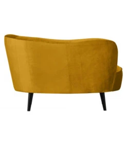 Petit Canapé Sara Lounge Droite Velours Moutarde -Magasin De Meubles De Qualité petit canape sara lounge droite velours moutarde 4