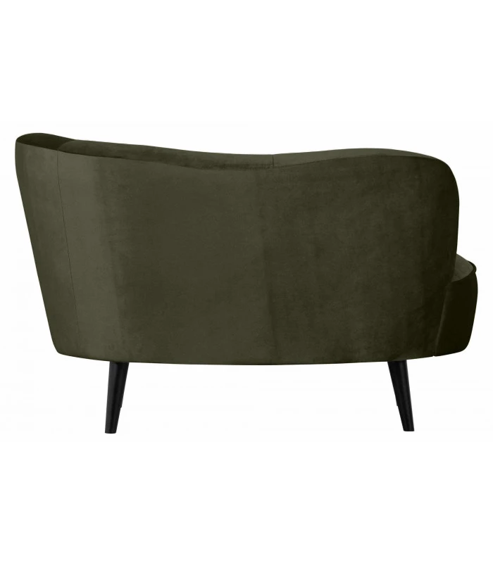 Petit Canapé Sara Lounge Droite Velours Vert Chaud 5 Petit Canapé Sara Lounge Droite Velours Vert Chaud – Image 5