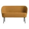 Petit Canapé Vogue Velours Moutarde