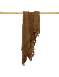 Plaid S'il Vous Plaid - Brun -Magasin De Meubles De Qualité plaid s il vous plaid brun 3