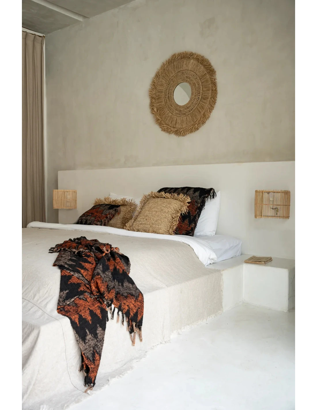 Plaid S'il Vous Plaid - Noir Orange 2 Plaid S'il Vous Plaid - Noir Orange – Image 2