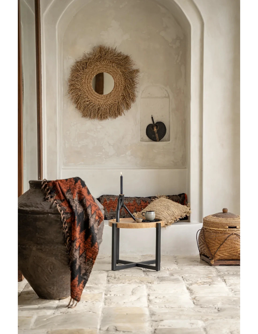 Plaid S'il Vous Plaid - Noir Orange 5 Plaid S'il Vous Plaid - Noir Orange – Image 5