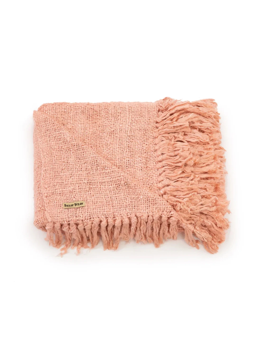 Plaid S'il Vous Plaid -Rose Saumon 1 Plaid S'il Vous Plaid -Rose Saumon