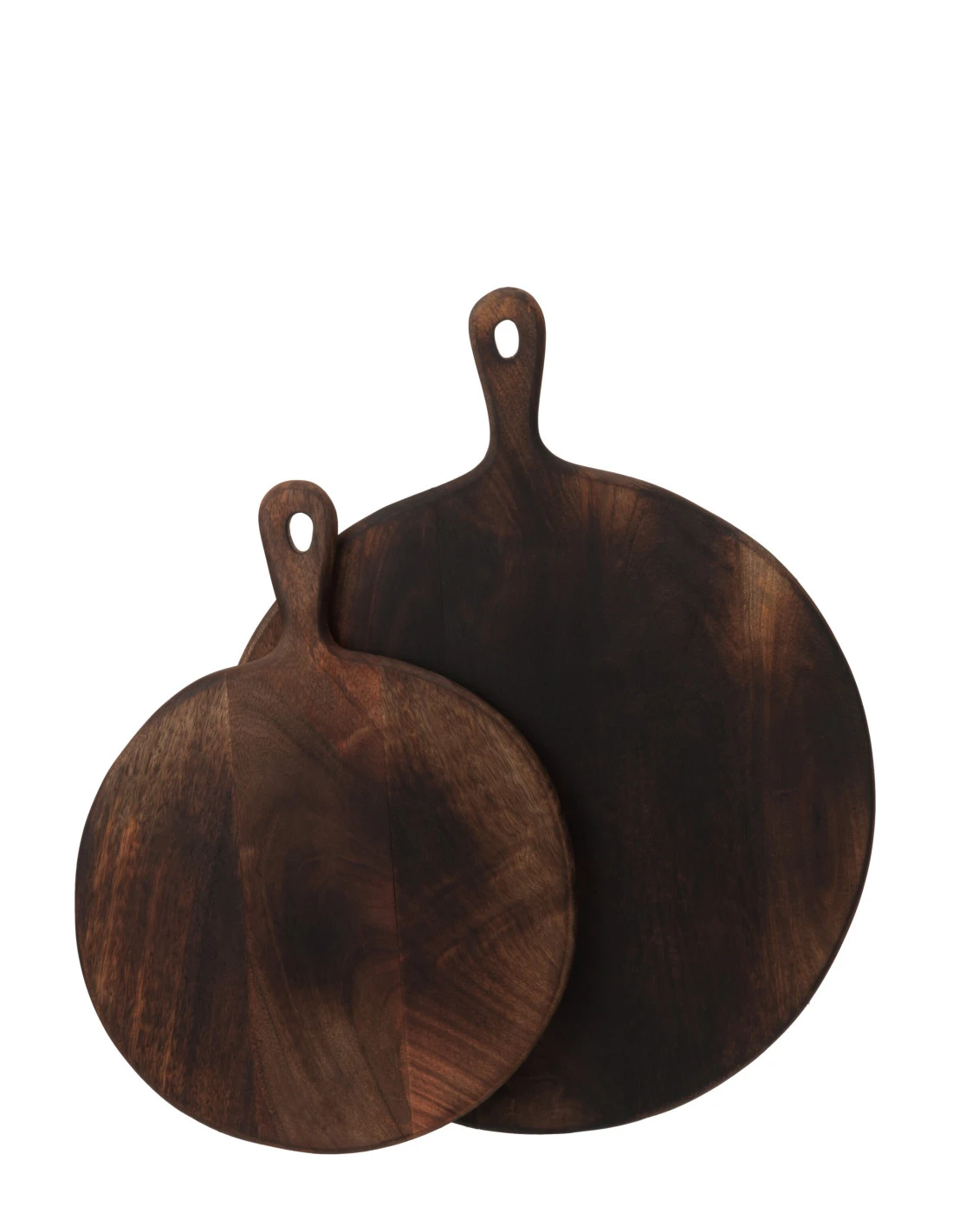 Planche à Découper Ronde En Bois Foncé Marron Large 2 Planche à Découper Ronde En Bois Foncé Marron Large – Image 2