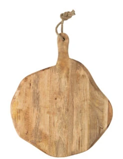 Planche à Découper Ronde En Bois Organique