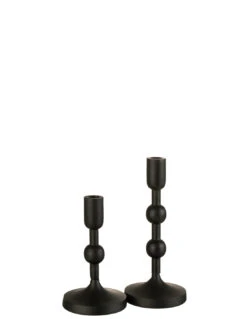 Porte-bougie Boules Aluminium Noir Grand -Magasin De Meubles De Qualité porte bougie boules aluminium noir grandj line 2