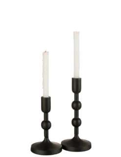 Porte-bougie Boules Aluminium Noir Grand -Magasin De Meubles De Qualité porte bougie boules aluminium noir grandj line 3