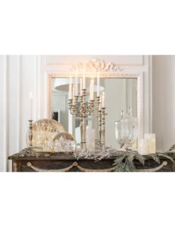 Porte-bougie Classique En Aluminium Argenté Grand 8 Porte-bougie Classique En Aluminium Argenté Grand -Magasin De Meubles De Qualité porte bougie classique en aluminium argente grandj line 2