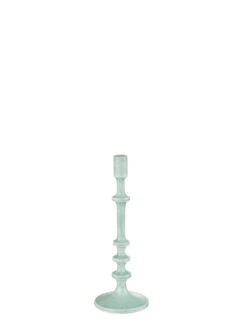 Porte-bougie Classique En Aluminium Bleu S