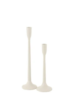 Porte-bougie En Métal Blanc Mat Grand -Magasin De Meubles De Qualité porte bougie en metal blanc mat grandj line 2