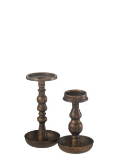 Porte-bougie En Métal Brun Jere -Magasin De Meubles De Qualité porte bougie en metal brun jerej line 2