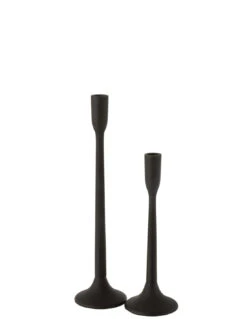 Porte-bougie En Métal Noir Mat Petit -Magasin De Meubles De Qualité porte bougie en metal noir mat petitj line 2