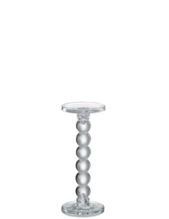 Porte-bougie En Verre Transparent De Grande Taille