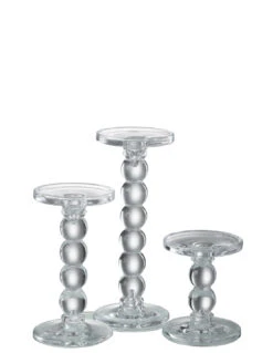 Porte-bougie En Verre Transparent De Grande Taille -Magasin De Meubles De Qualité porte bougie en verre transparent de grande taillej line 5