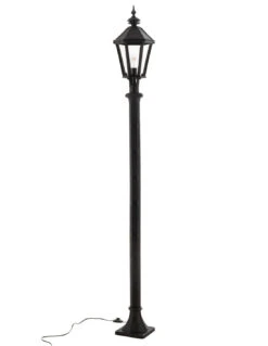 Poteau De Lanterne Extérieure En Fonte Noire