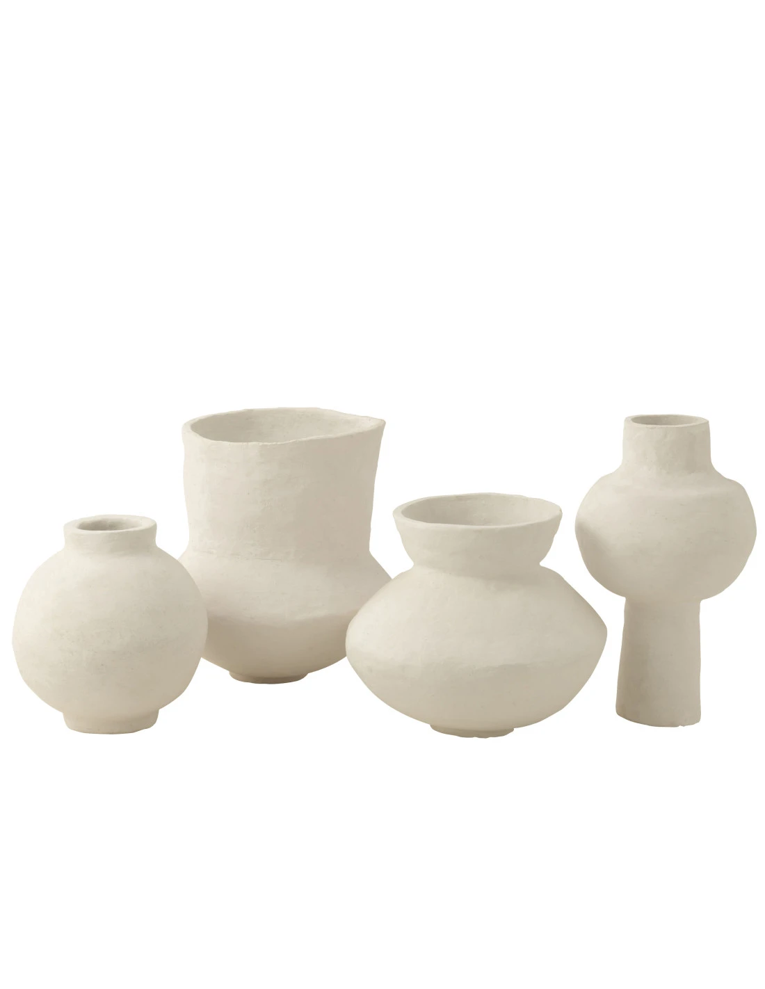 Poterie En Papier Mâché Blanc 2 Poterie En Papier Mâché Blanc – Image 2