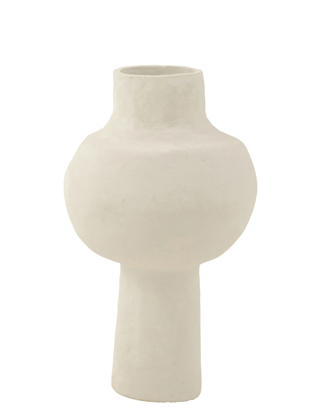 Poterie En Papier Mâché Blanc 1 Poterie En Papier Mâché Blanc