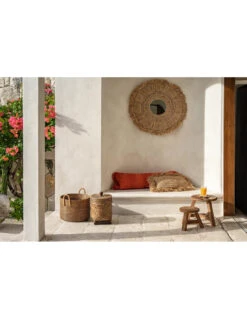 Poubelle De Salle De Bain - Marron Naturel -Magasin De Meubles De Qualité poubelle de salle de bain marron naturel 2