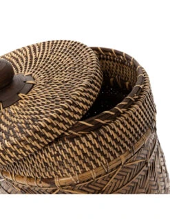 Poubelle De Salle De Bain - Marron Naturel -Magasin De Meubles De Qualité poubelle de salle de bain marron naturel 4