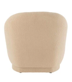 Pouf Dossier Velours Teddy Beige -Magasin De Meubles De Qualité pouf dossier velours teddy beige 4