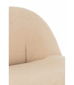 Pouf Dossier Velours Teddy Beige -Magasin De Meubles De Qualité pouf dossier velours teddy beige 7
