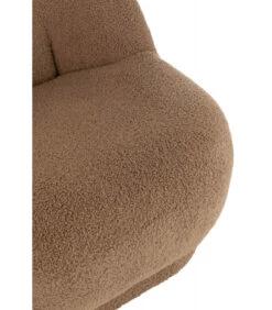 Pouf Dossier Velours Teddy Marron -Magasin De Meubles De Qualité pouf dossier velours teddy marron 6