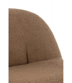 Pouf Dossier Velours Teddy Marron -Magasin De Meubles De Qualité pouf dossier velours teddy marron 7