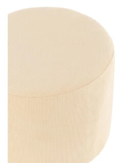 Pouf En Velours Côtelé Crème -Magasin De Meubles De Qualité pouf en velours cotele creme 2