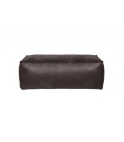 Pouf Large Rodéo Cuir Recyclé Black