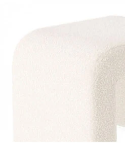 Pouf Lhassa Blanc Bouclette -Magasin De Meubles De Qualité pouf lhassa 4
