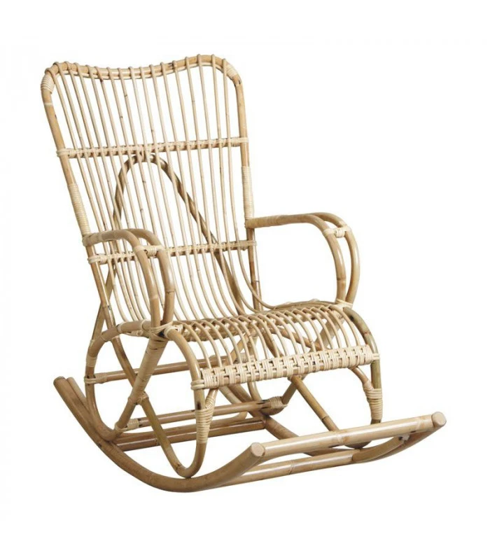 Rocking Chair En Rotin Manau Naturel 1 Rocking Chair En Rotin Manau Naturel