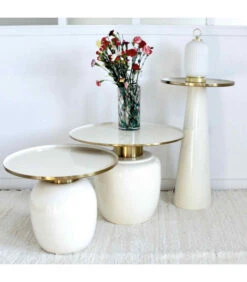 Sellette DODU Métal écru -Magasin De Meubles De Qualité sellette dodu metal ecru 4