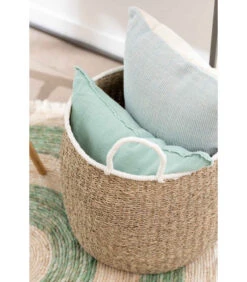 Set De 2 Paniers Anse Bord Blanc -Magasin De Meubles De Qualité set de 2 paniers anse bord blanc 2