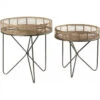 Set De 2 Tables Plateau Bambou