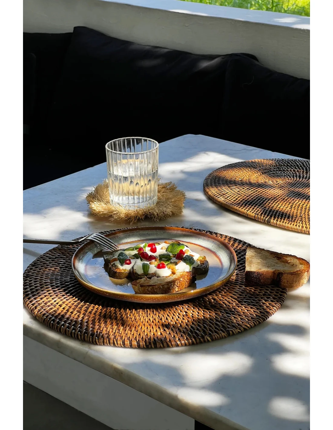 Set De Table Colonial - Marron Naturel 2 Set De Table Colonial - Marron Naturel – Image 2