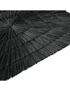 Set De Table En Alang-alang - Rectangulaire - Noir -Magasin De Meubles De Qualité set de table en alang alang rectangulaire noir 4