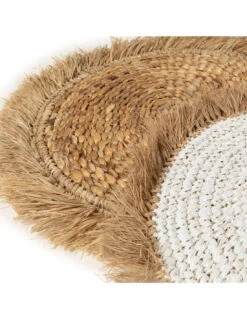 Set De Table En Raphia De Jacinthe D'eau - Blanc Naturel -Magasin De Meubles De Qualité set de table en raphia de jacinthe d eau blanc naturel 2