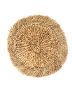 Set De Table En Raphia De Jacinthe D'eau - Naturel