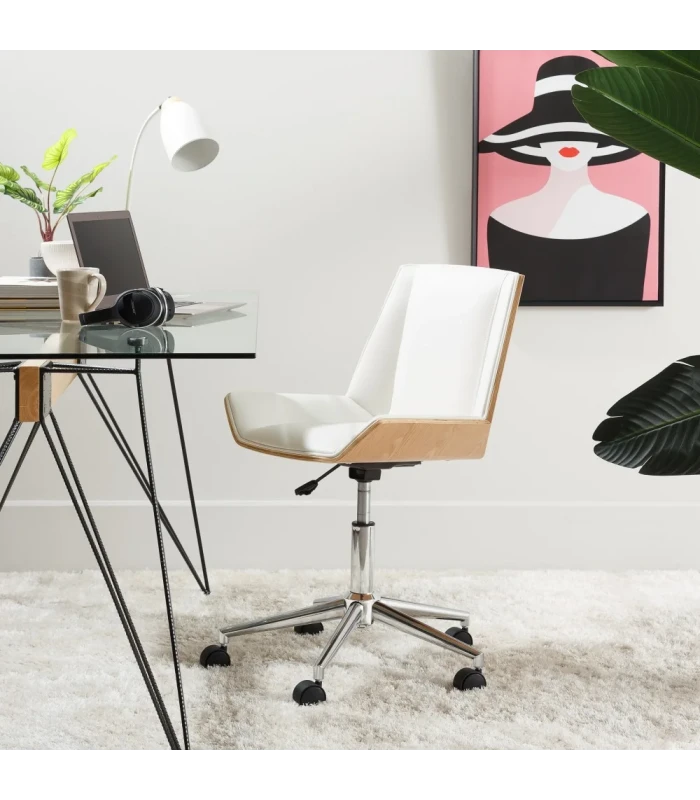 Siège De Bureau Ouranos Blanc 2 Siège De Bureau Ouranos Blanc – Image 2