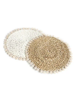 Sous-verre Coquillage - Naturel -Magasin De Meubles De Qualité sous verre coquillage naturel 3