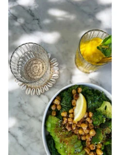 Sous-verre En Coquillage Et Seagrass - Naturel -Magasin De Meubles De Qualité sous verre en coquillage et seagrass naturel 2