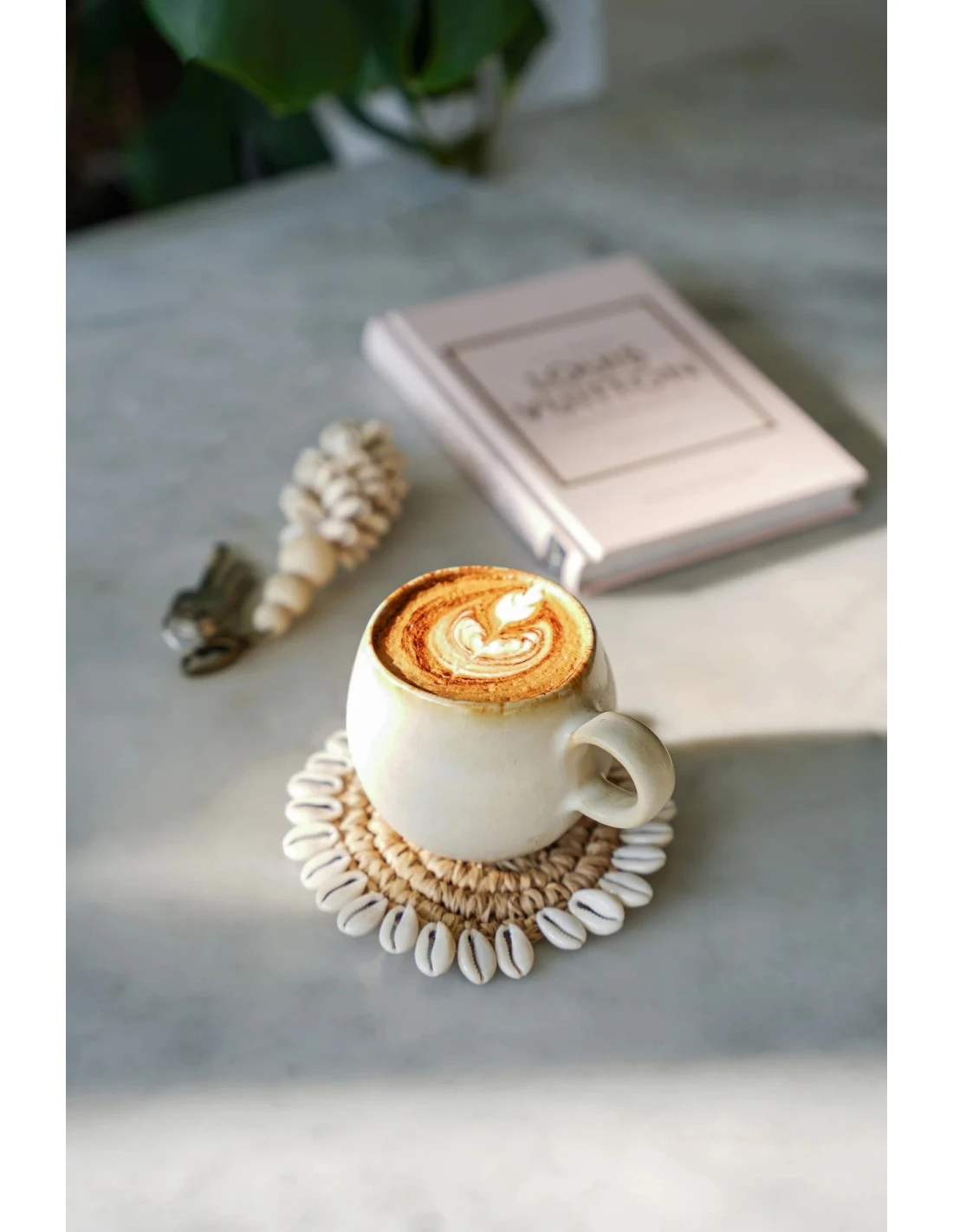 Sous-verre En Coquille De Raphia - Naturel 2 Sous-verre En Coquille De Raphia - Naturel – Image 2