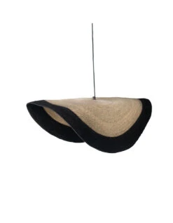Suspension Nacho Naturel Bordure Noire 90cm