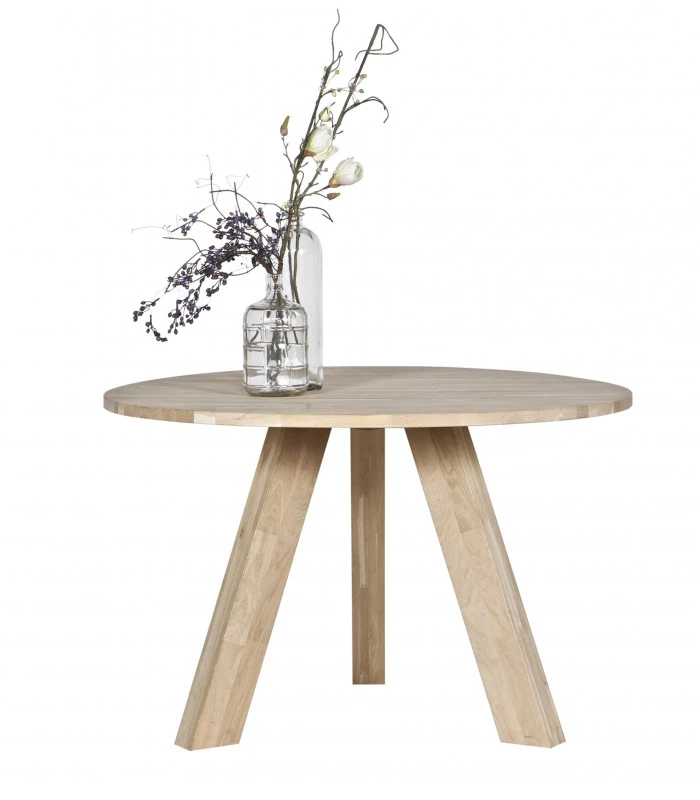Table à Manger Rhonda Ø130cm En Chêne 2 Table à Manger Rhonda Ø130cm En Chêne – Image 2