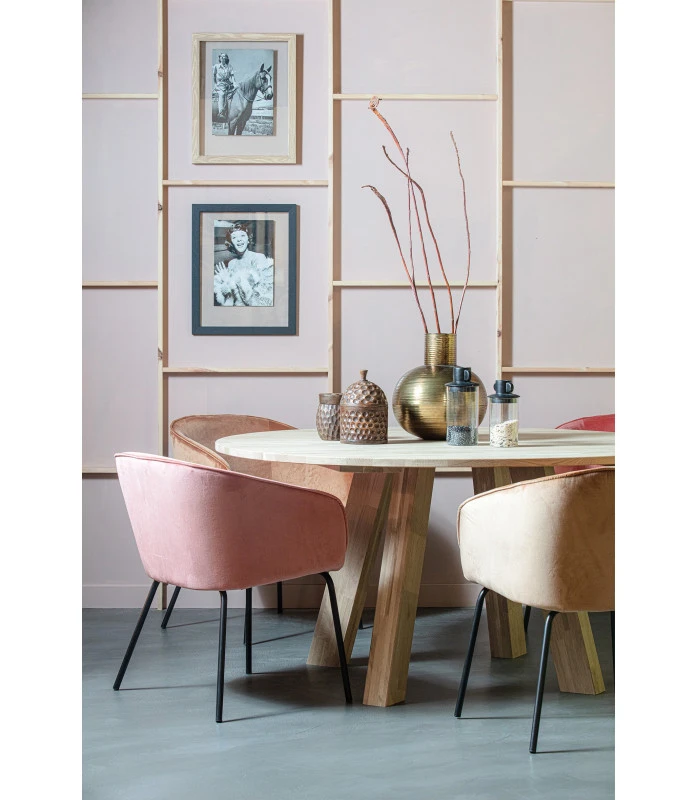 Table à Manger Rhonda Ø150cm En Chêne 2 Table à Manger Rhonda Ø150cm En Chêne – Image 2