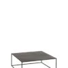 Table Basse Carrée En Métal Noir