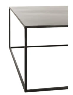 Table Basse Carrée En Métal Noir -Magasin De Meubles De Qualité table basse carree en metal noirj linej line 2