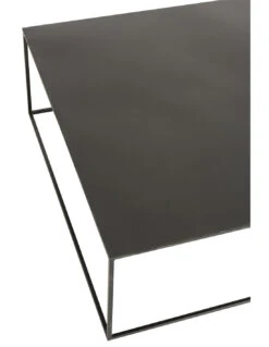 Table Basse Carrée En Métal Noir -Magasin De Meubles De Qualité table basse carree en metal noirj linej line 3