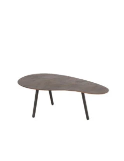 Table Basse En Aluminium/fer Marron Petite