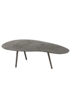 Table Basse En Aluminium/fer Noir De Grande Taille